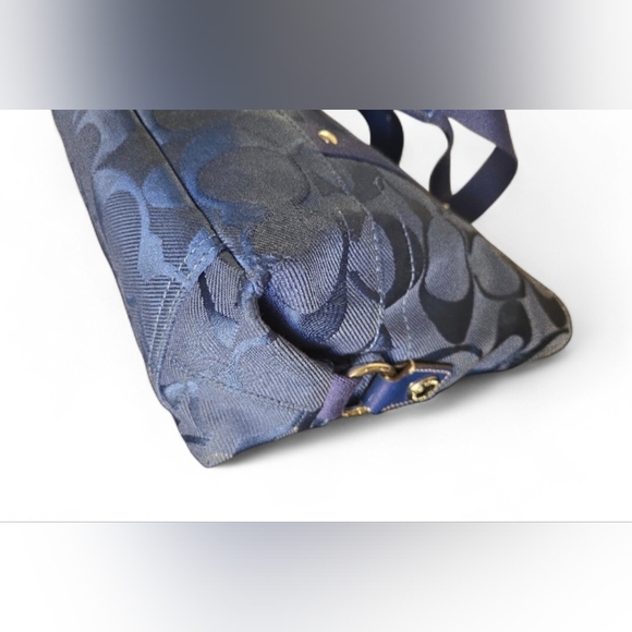 Coach Kyra Daisy Navy Blue Signature Tote - Picture 7 of 15